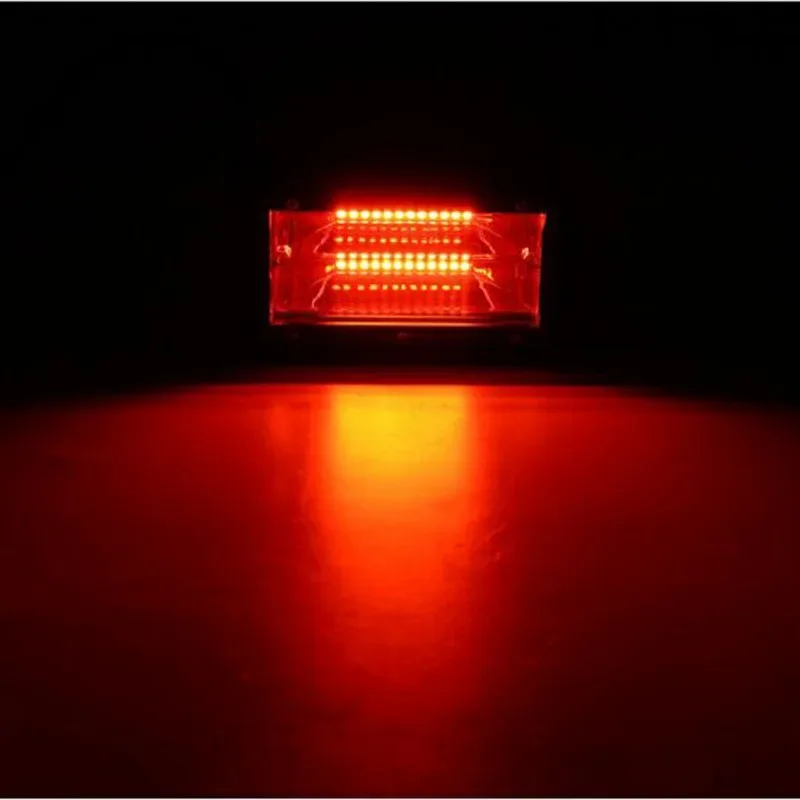 GoodCar LED Work Light 5 inch Trinocular Double Row LED Strip Light Off-road Bike Light Spotlight