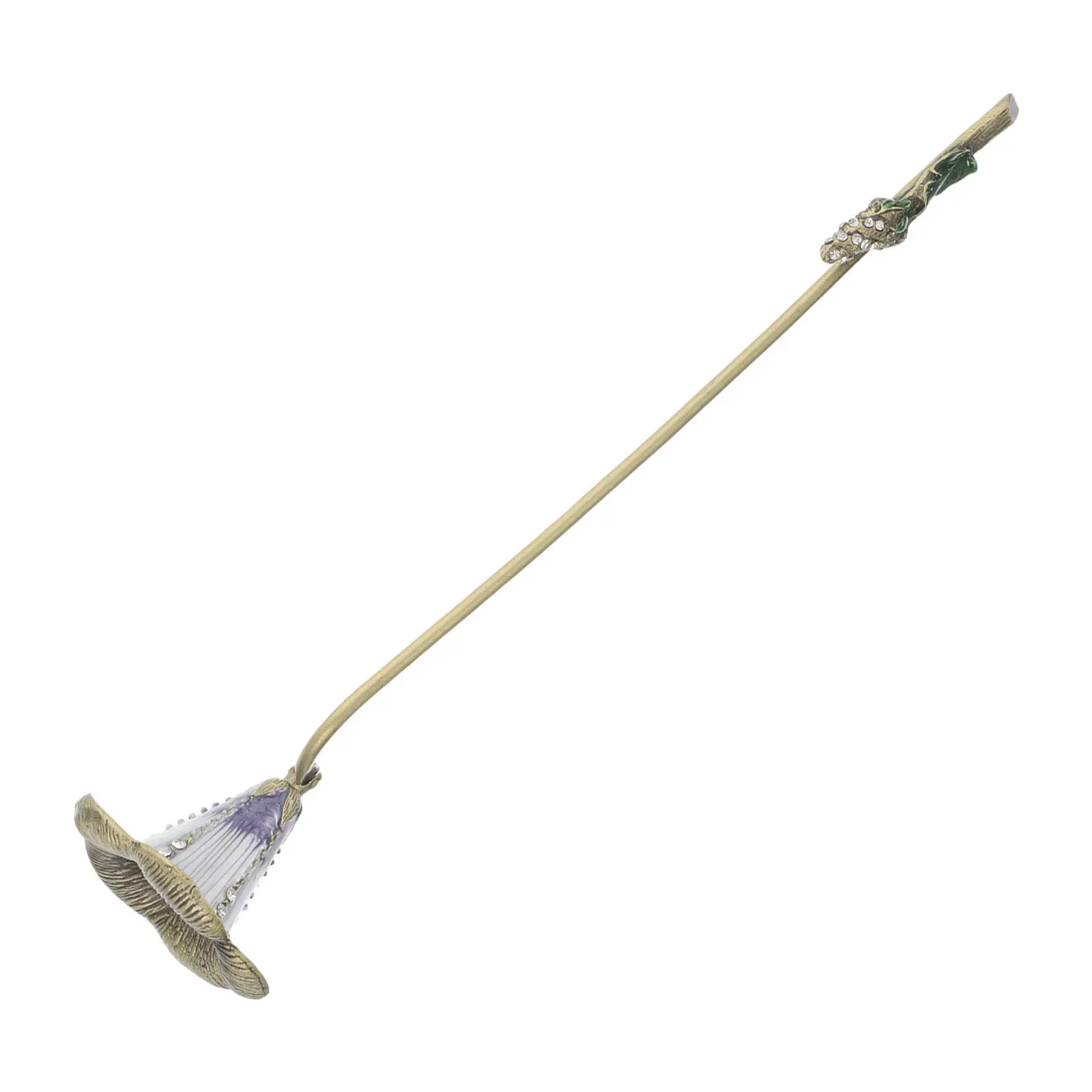 

Retro Enamel Snuffer Metal Vintage Long Handle Flame Extinguisher Tool Decorative Extinguishing Accessory for Home