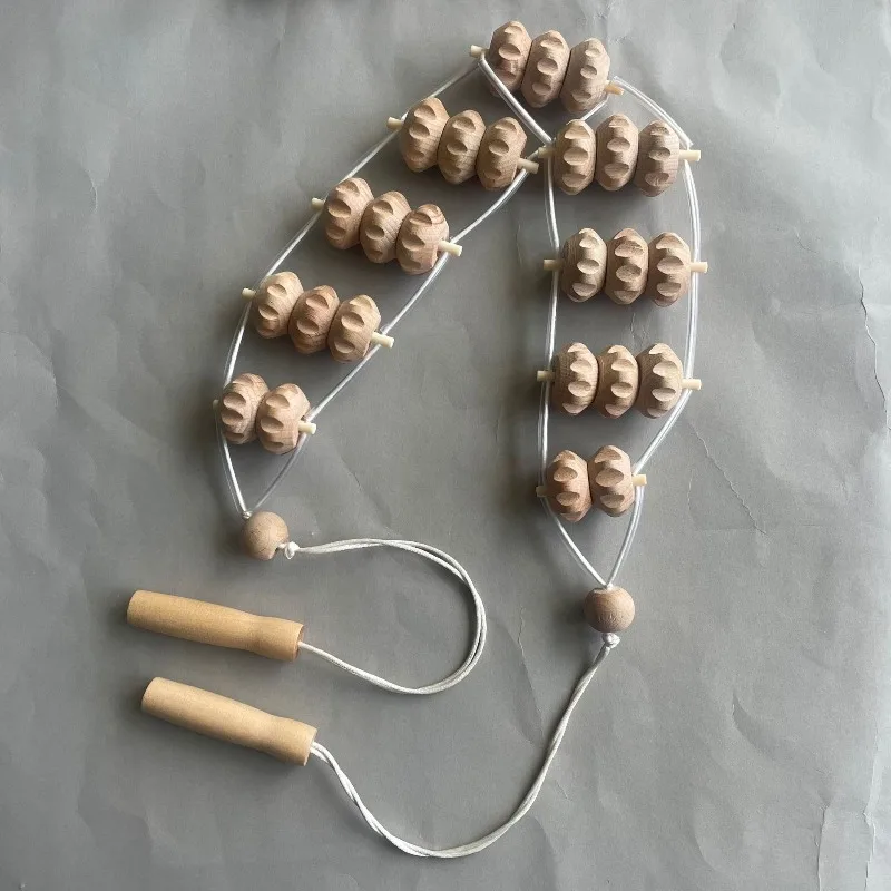 

Manual for The Treatment of Muscle Pain Massage Roller Rope Wood Massage Tool 120cm Wood Massage Roller