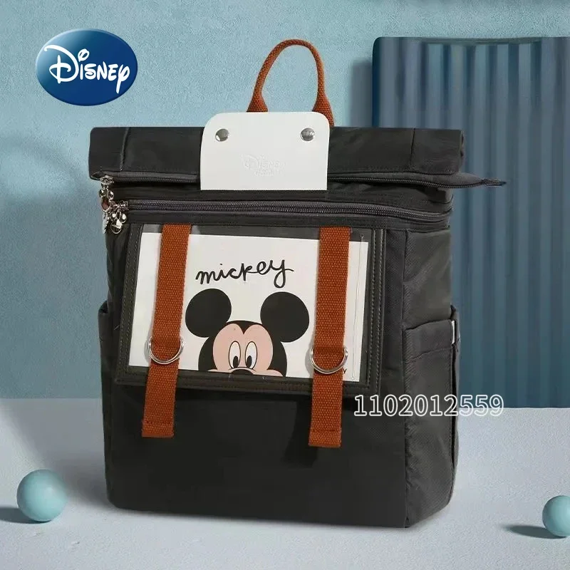 Disney Mickey New Diaper Bag Backpack Cartoon Cute Baby Bag Luxury Brand Fashion Baby Diaper Bag Large Capacity Multi Function