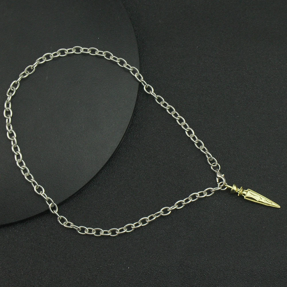 Anime Fate Stay Night Bridal Pendant Necklace Gold Color Trendy Metal Accessories Jewelry For Women Man Accessories Gifts