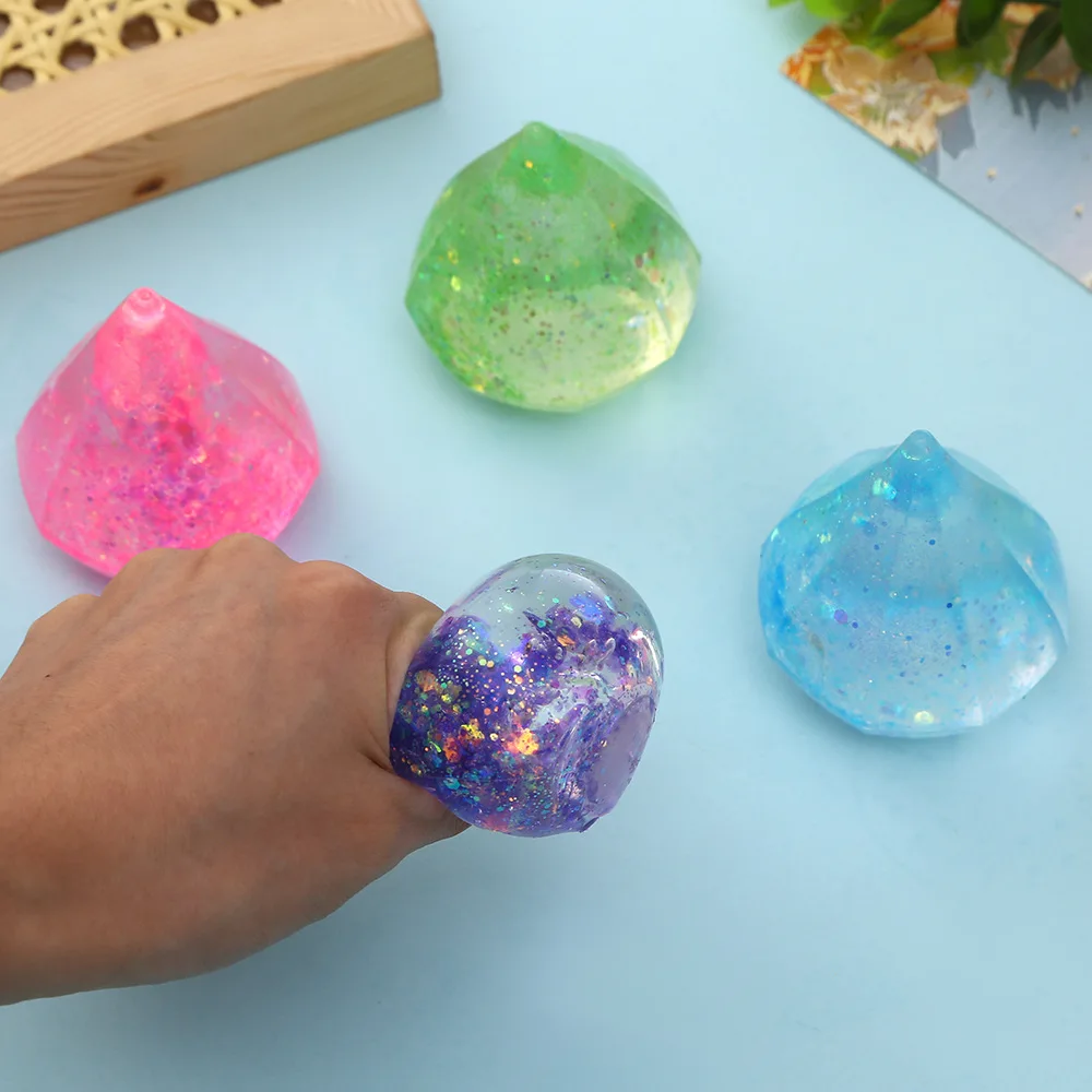

Glittering Diamond Needoh Ice Cubes Stress Vent Ball Slow Rebound Squeeze Toys Stress Relief Kids Adults Antistress Squishy Toy