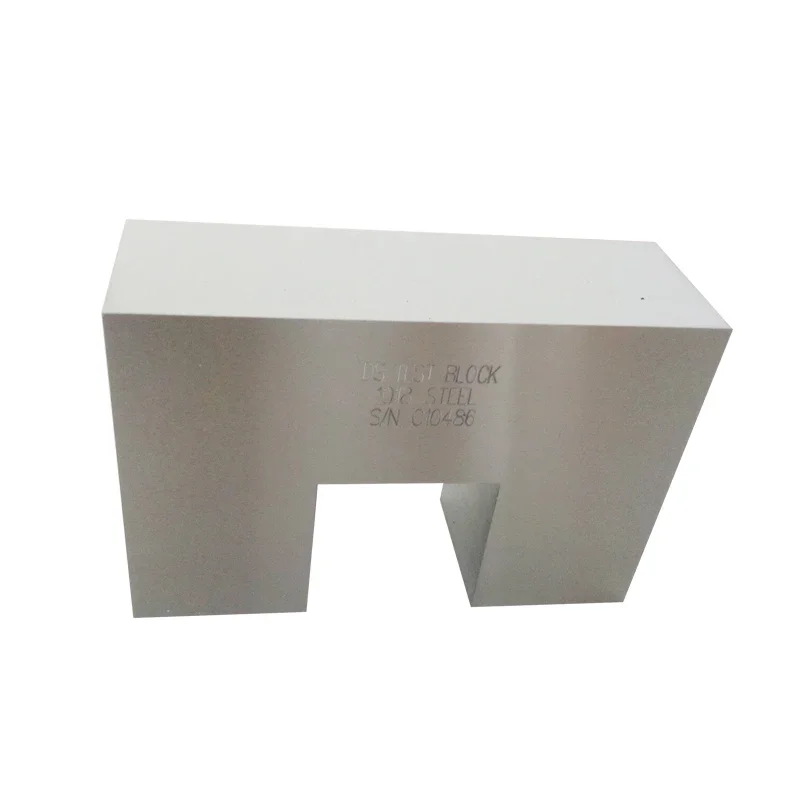 متوفر في المخزون ملحقات NDT UT بوصة وكتلة من النوع AWS المترية 1018 كتلة معايرة بالموجات فوق الصوتية من الفولاذ الكربوني DS Block #4