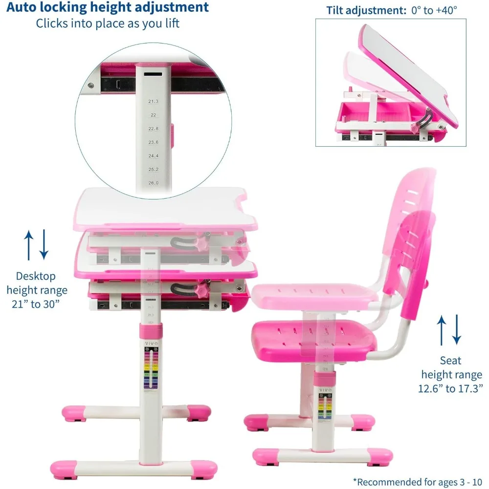 Study Table for Children Students Desk Kids Table Chair Set Room Desks Computer Tables Children's Student Writing Furniture
