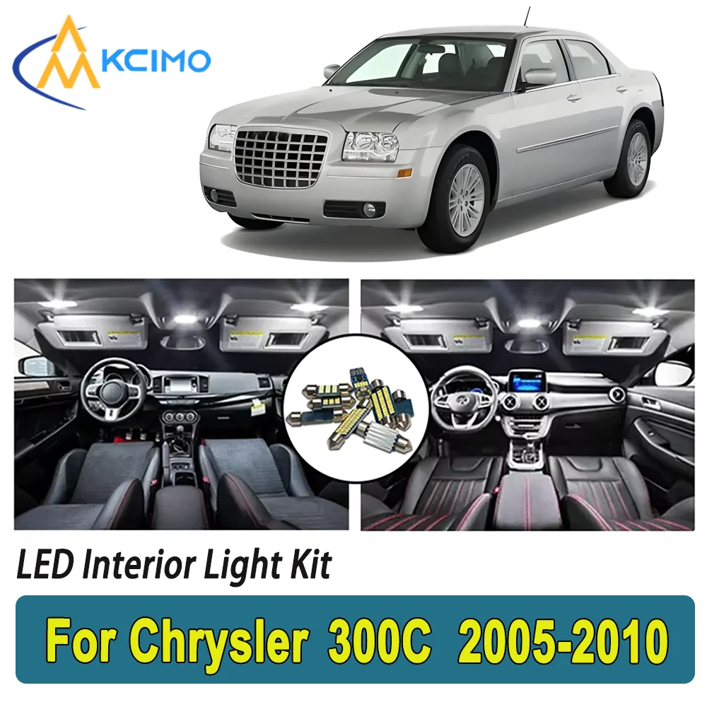 

New Light Bulb For Chrysler 300C (2005-2010) Premium Bright LED Interior Dome Map Trunk Light Kit Car Led Lamps Canbus Car LED