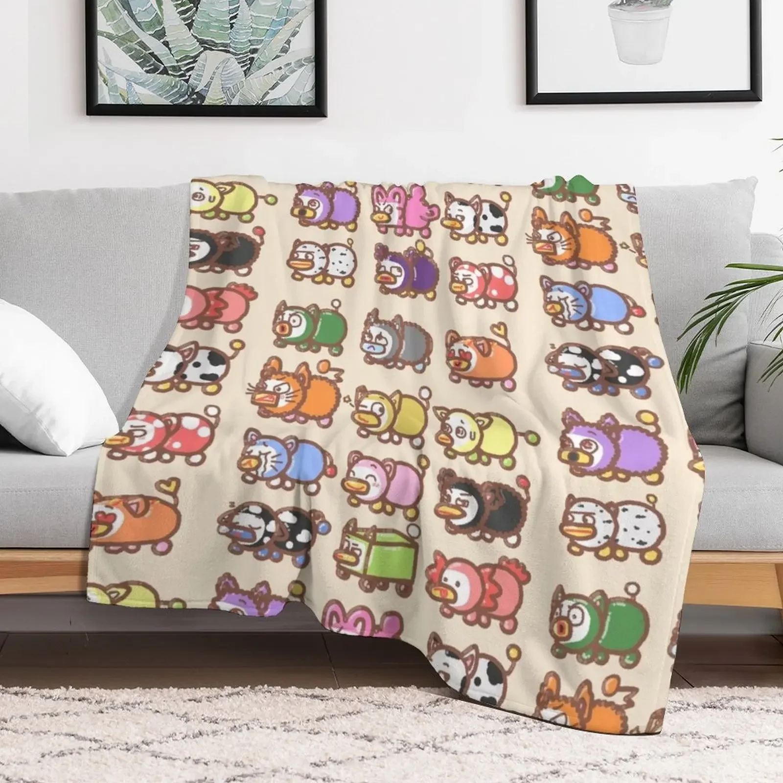 Pattern of Peepys :0 Throw Blanket Soft warm winter Sofa Throw Blankets