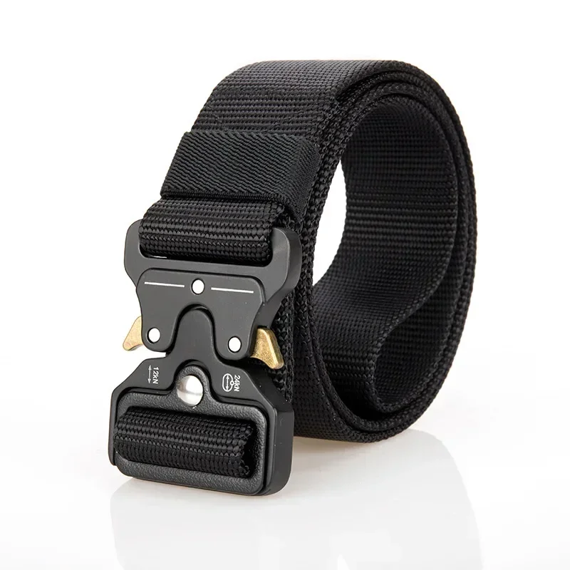 Tactical Belt Airsoft Nylon Combat Survival Waist Belt Men Metal Buckle Heavy Duty Training Belt Hunting Wide 3.8/4.3cm