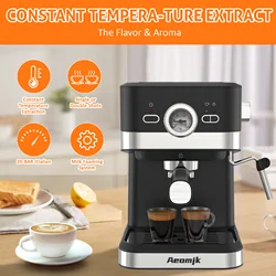 Semi-automatic Beginner Coffee Machine Household Espresso High-pressure Extraction Coffee Machine Milk Frothing Coffee Machine