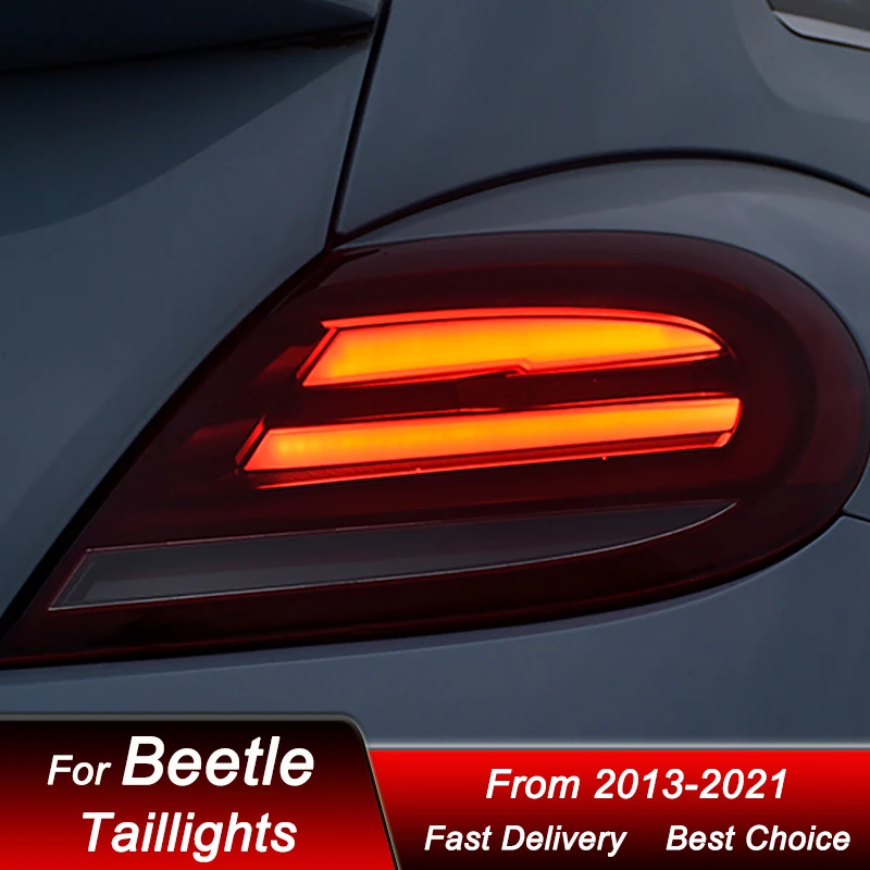 

Pop Car Tail Lights For Volkswagen VW Beetle 2013-2021 New Style Full LED Tail Lamp Dynamic Turn Signal Light Tail Lamp Assembly