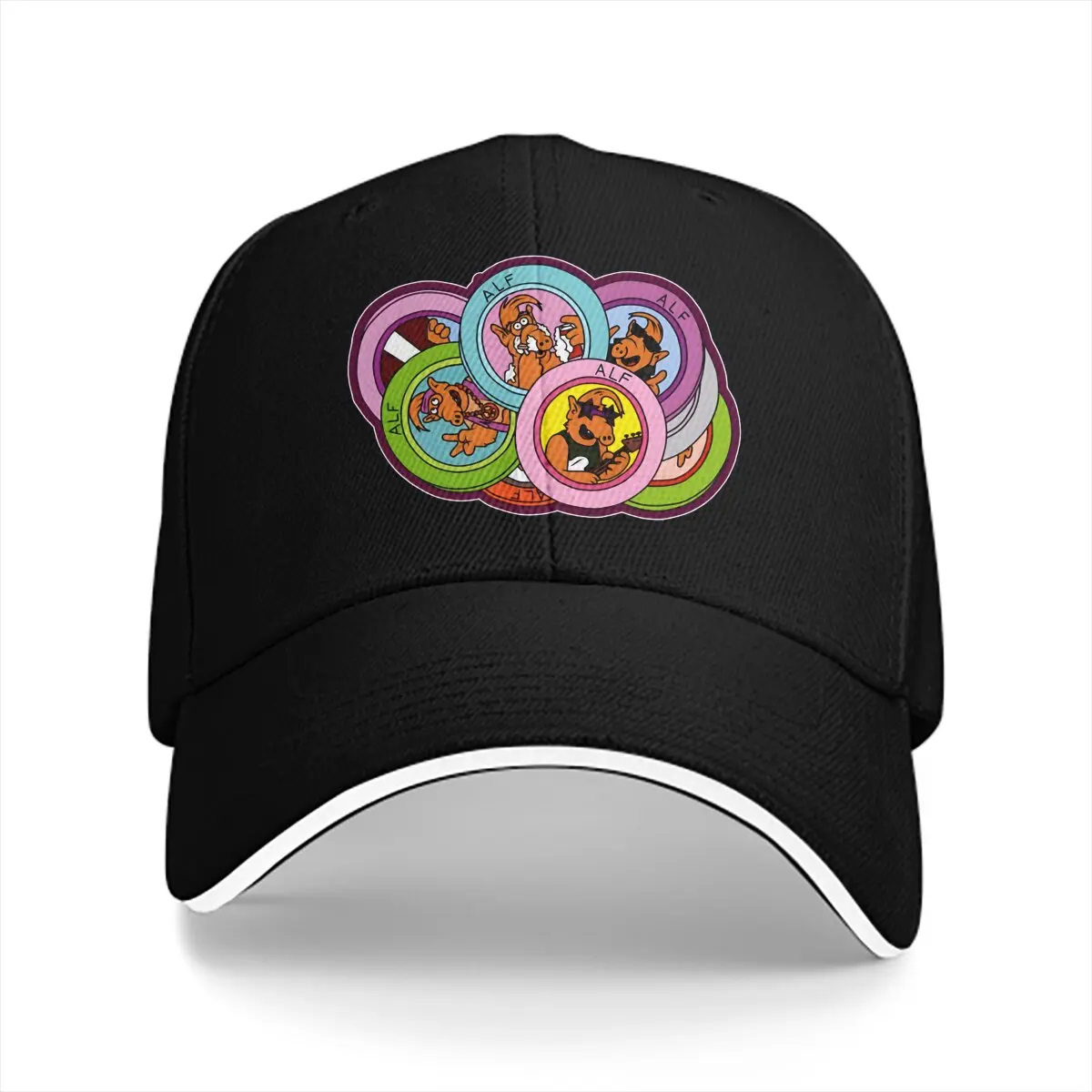 Pure Color Dad Hats Alf-Alien Life Form Men's Hat Sun Visor Baseball Caps ALF The Animated Series Peaked Cap