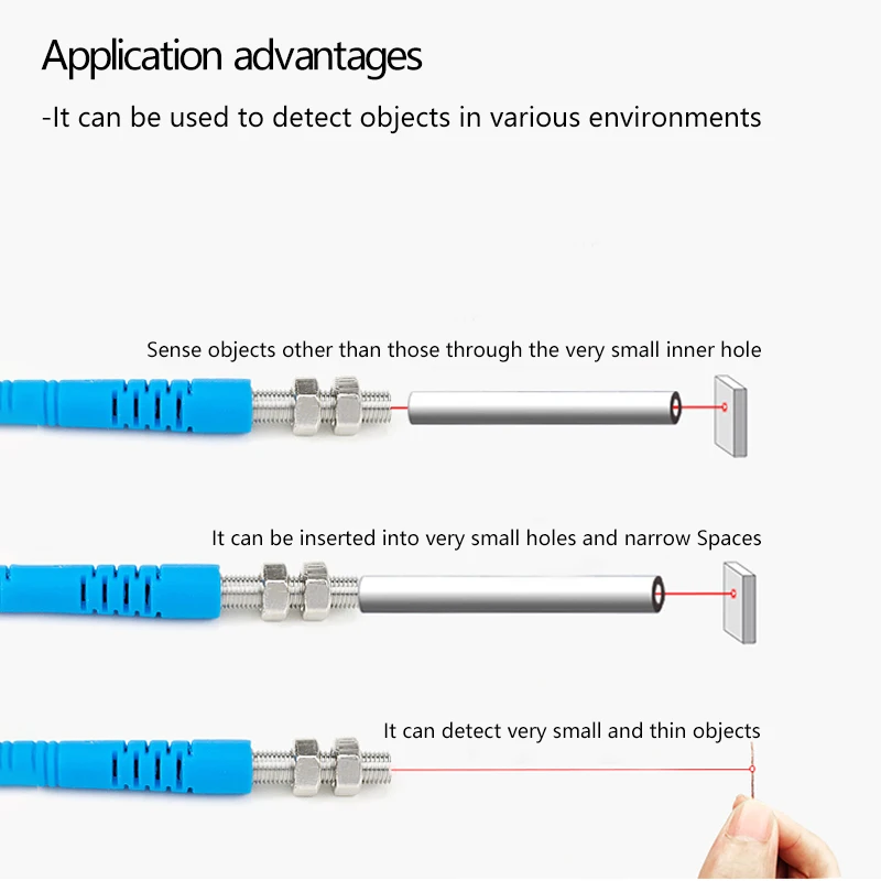 M8 laser sensor, diffuse reflection photoelectric switch sensor, infrared visible light induction switch, electric eye