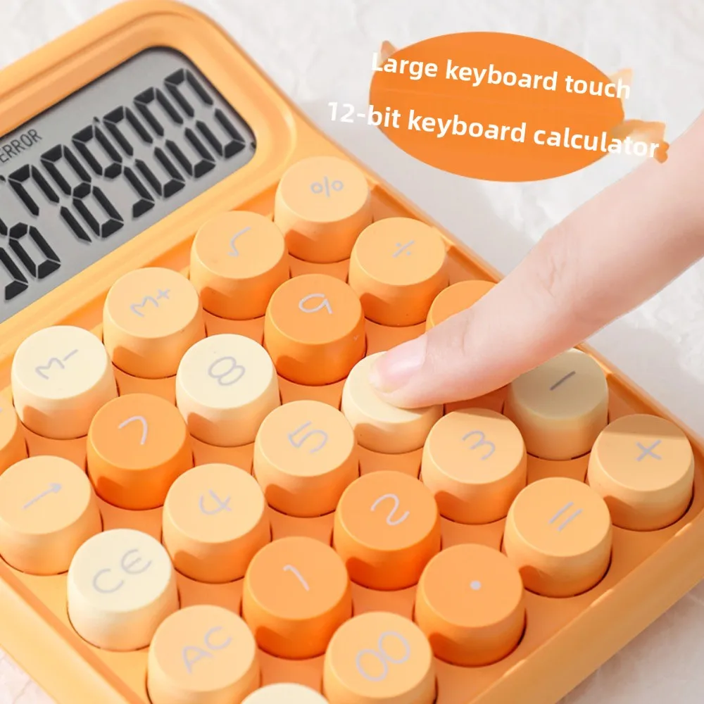 

12 Digits Student Calculator Accounting Tools Lightweight Arithmetic Calculator Candy Color Big Button Scientific Calculator