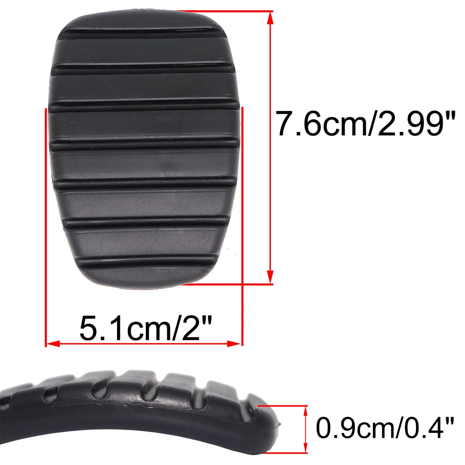 Car Rubber Brake Clutch Foot Pedal Pad Part Covers 8200183752 For Renault Modus 2004 2005 2006 2007 2008 2009 2010 2011 2012