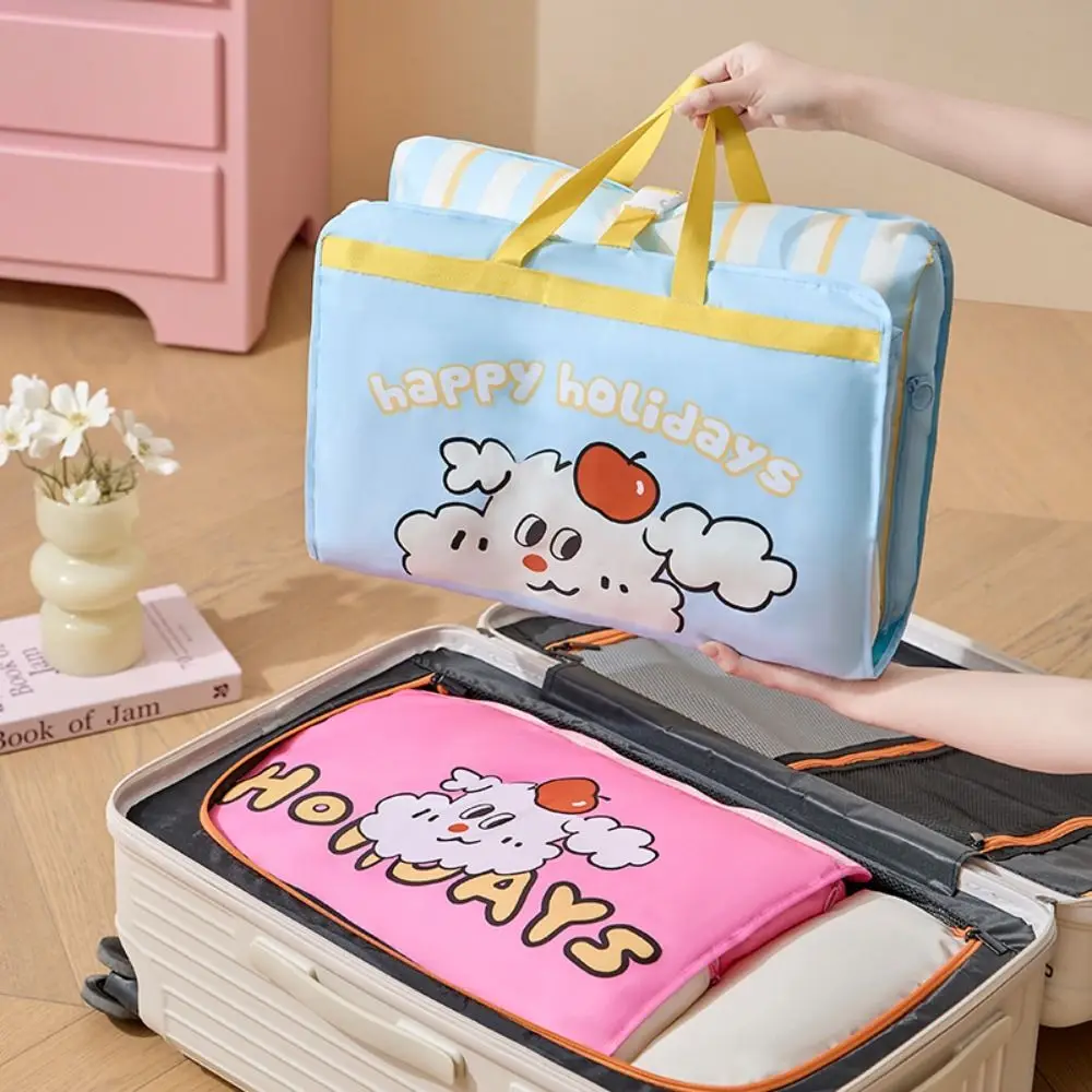 

Large Capacity Travel Storage Bag Lightweight Hanging Luggage Organizing Bag Washable with Handle Handheld Sorage Bag