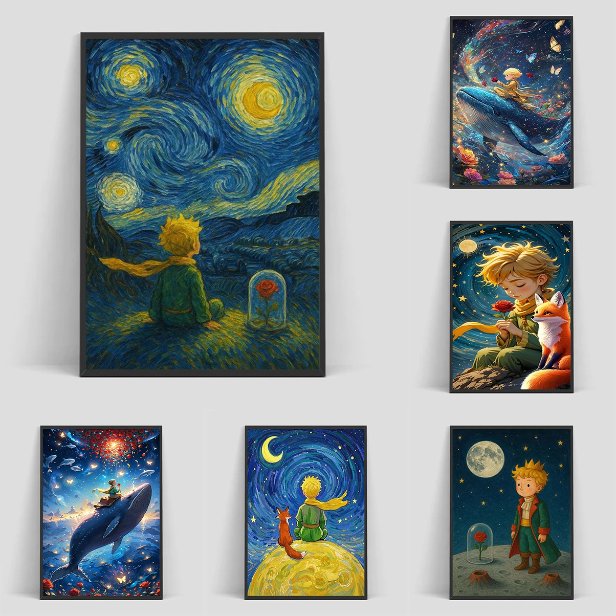 

The Little Prince & Fox Poster Decorated Wall Pictures Japanese Decoration Room Vintage Nordic Home Decor Items Interior Posters