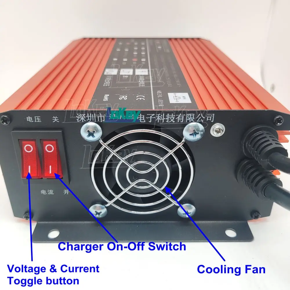 3A 5A 8A 9A Adjust charger 84V 96V 120V 23S 24S 27S 28S 30S 32S lipo lifepo4 18650 batterys LCD display cargador caricabatterie