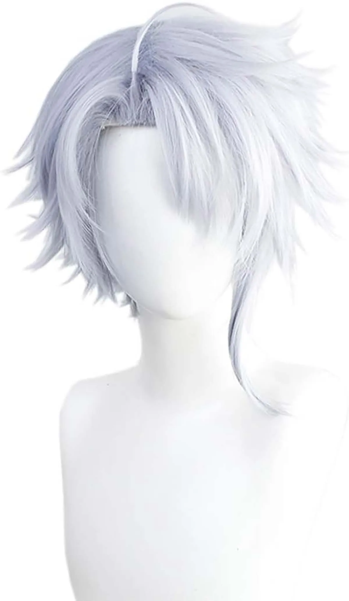 Men Twisted Wonderland Azul Ashengrotto Costume Cosplay Light Blue Grey Hair Wig