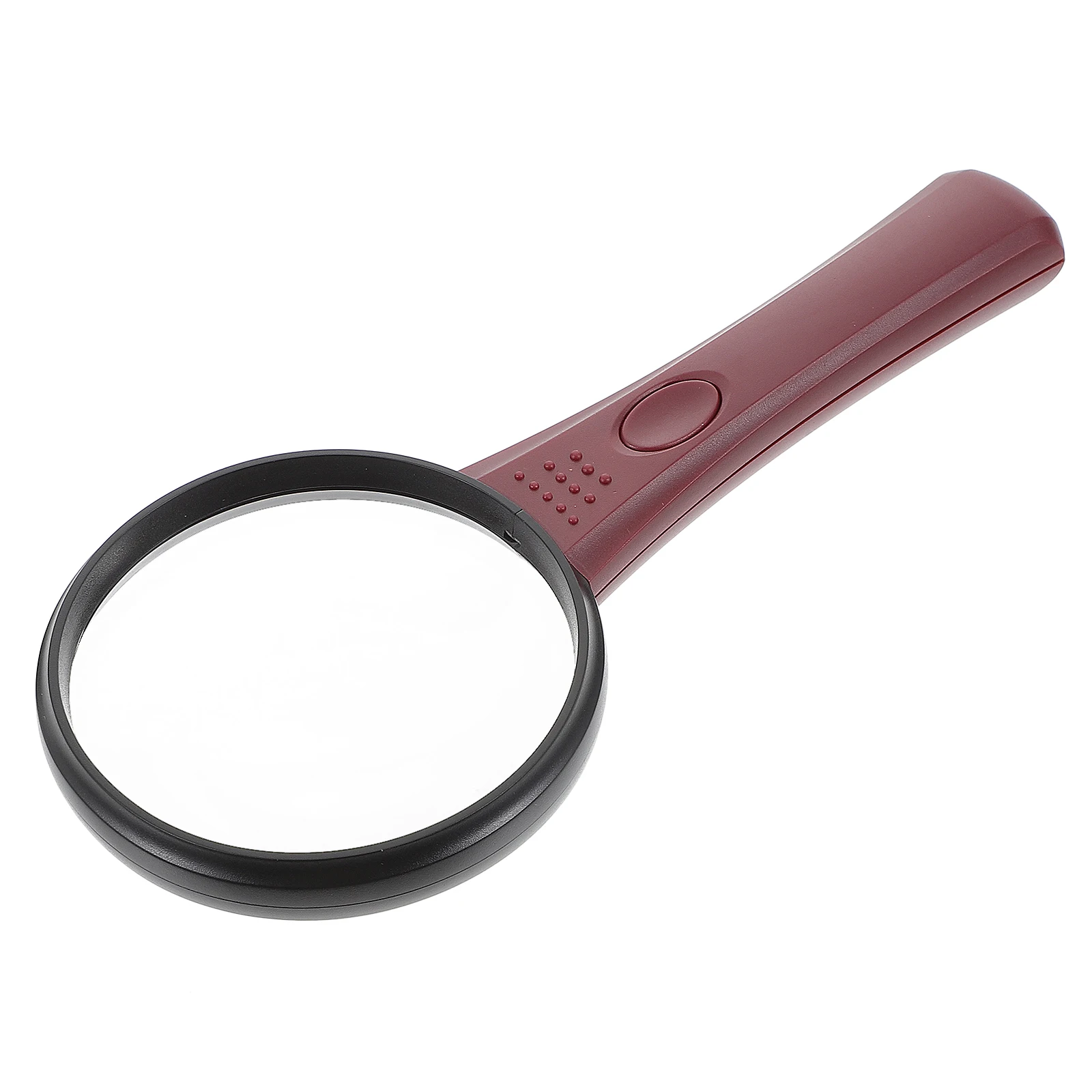 

Handheld Magnifier Reading Senior Elderly Kids High Magnification Acrylic Lens With Led Light Portable Lightweight Lab Library