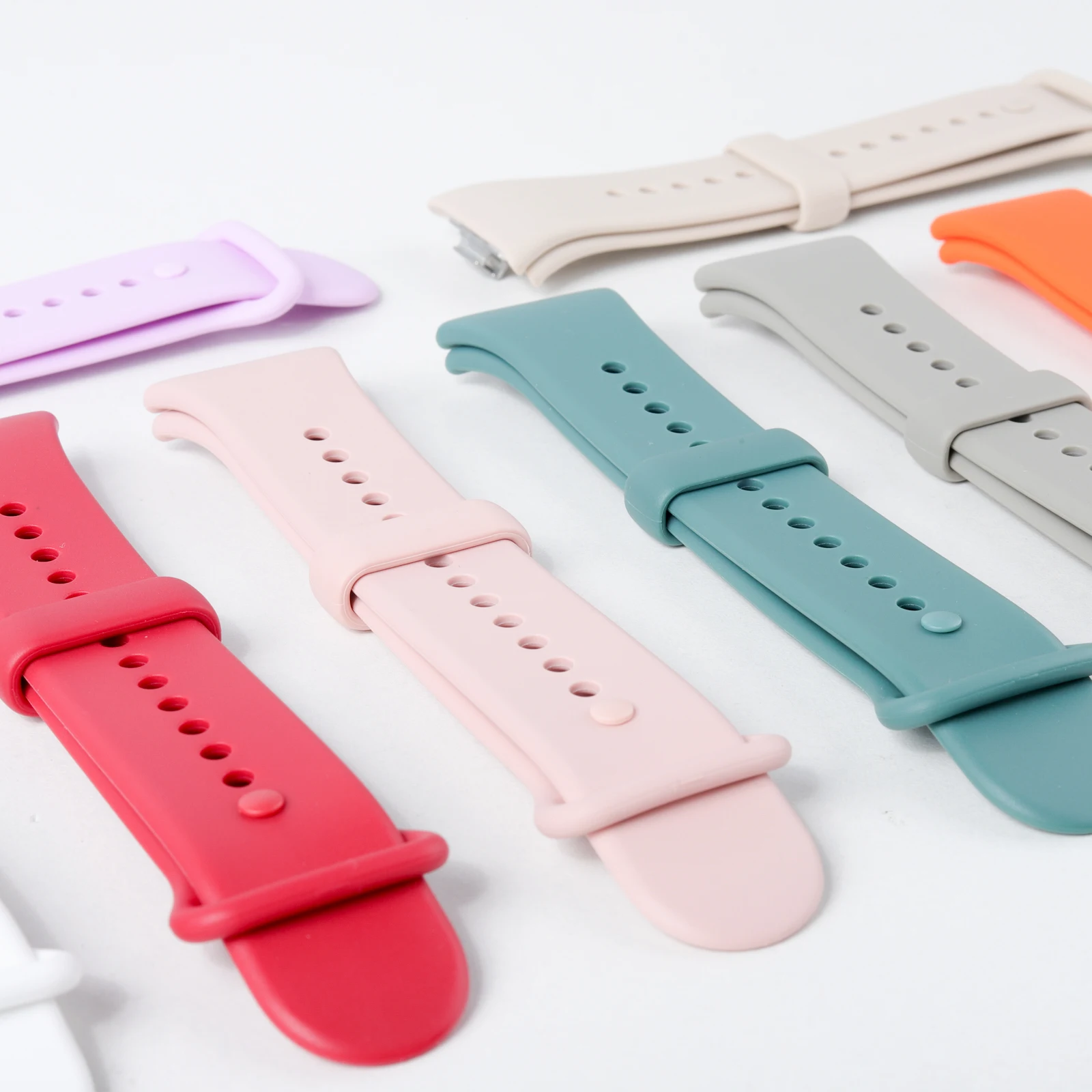 Official 1:1 Silicone Straps for Xiaomi Miband 10/9/8 pro smart watch accessories correa bracelet Replacement Redmi watch 4 5 6