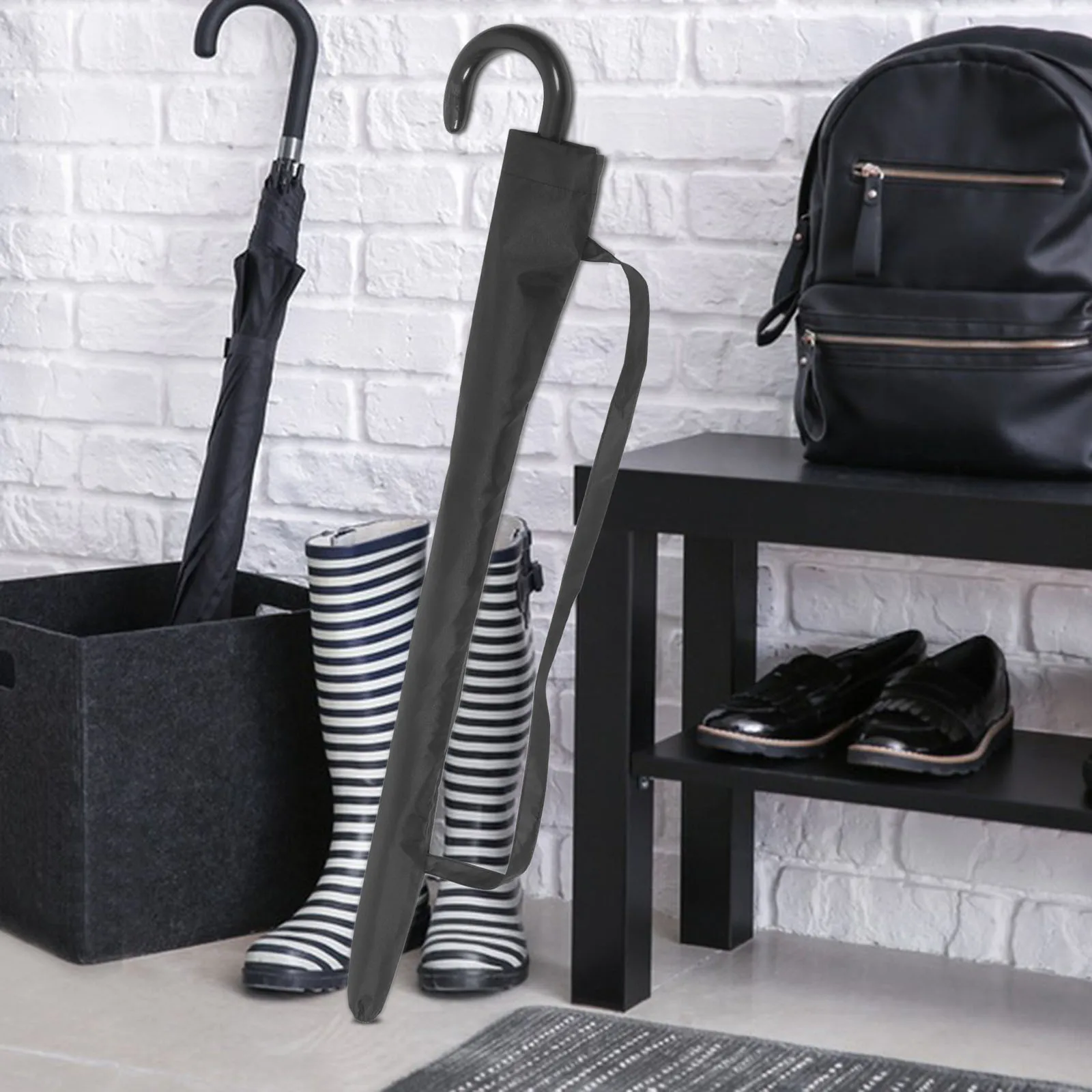 

2pcs Umbrella Storage Bag Foldable Rain Cover For Car Home Travel Lightweight Portable Long Umbrella Sleeve Case Holder