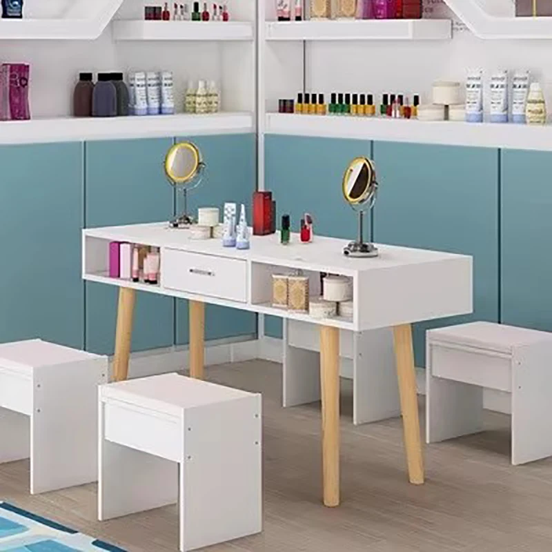 

Luxury Drawers Nail Table Foldable Designer Professional Manicurist Tables Equipment Mesa De Manicure Salon Home Furnishings