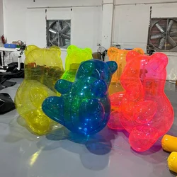 Large Transparent Clear PVC Colorful Airtight Inflatable Teddy Bear Inflatable Gummy Bear