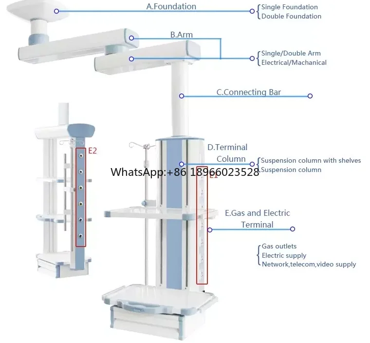 

cheap Hospital surgery ICU electrical Ceiling Medical Pendant Surgical Pendant for Sale