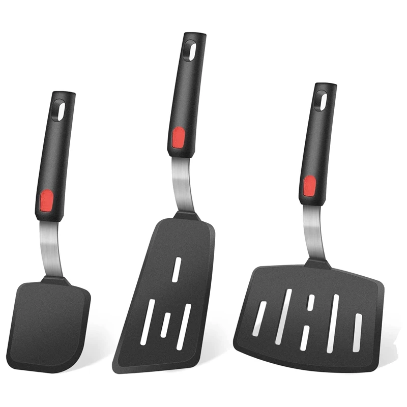 Silicone Spatula, Turner, 600F Heat Resistant, Perfect For Flipping Eggs, Burgers, Pancakes, Crepes And More (3 Pack) Promotion