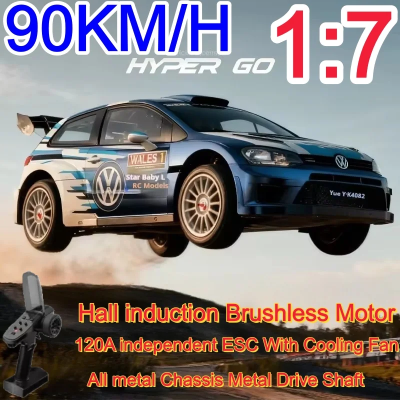 Large Size 90KM/H High-Speed Drift Car 4WD Off-Road Climbing Racing Car Remote Control Car Hall induction Brushless Cars Gifts