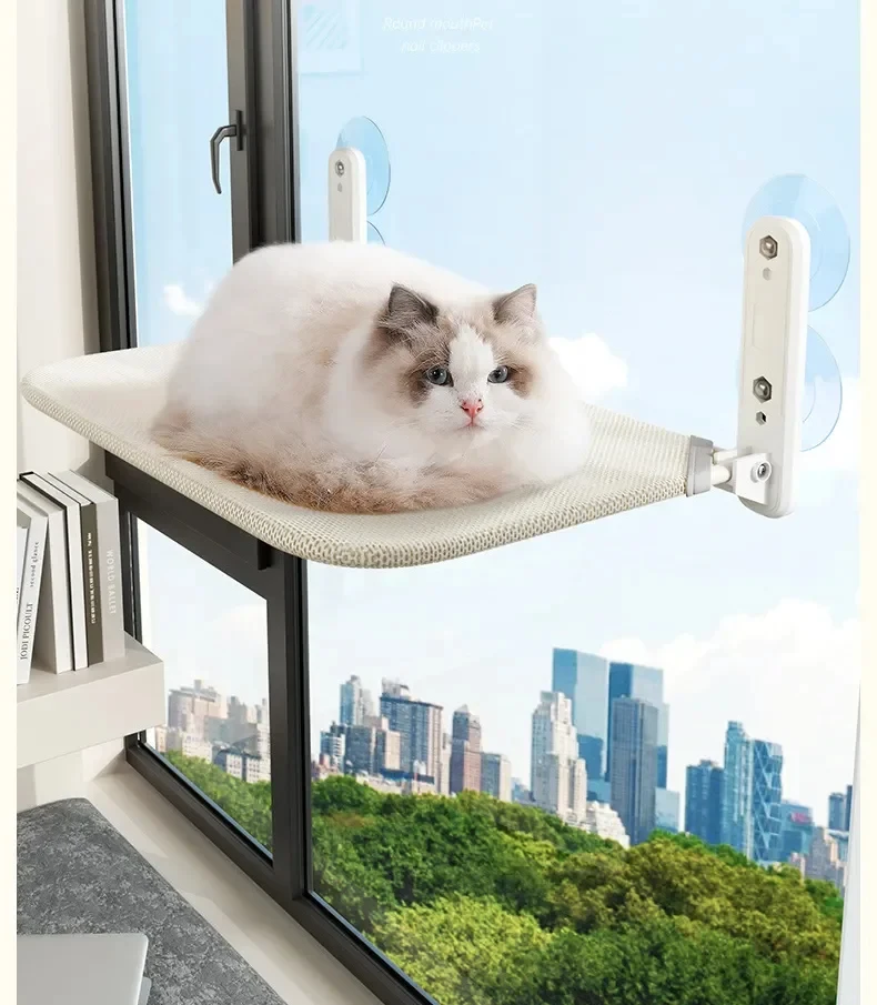 Cat hangingFoldable Hammock Window Breathable Cloth Windowsill Sun Cat Bed Capacity of 10KG Cat Litter Cat Accessories Cat Suppl