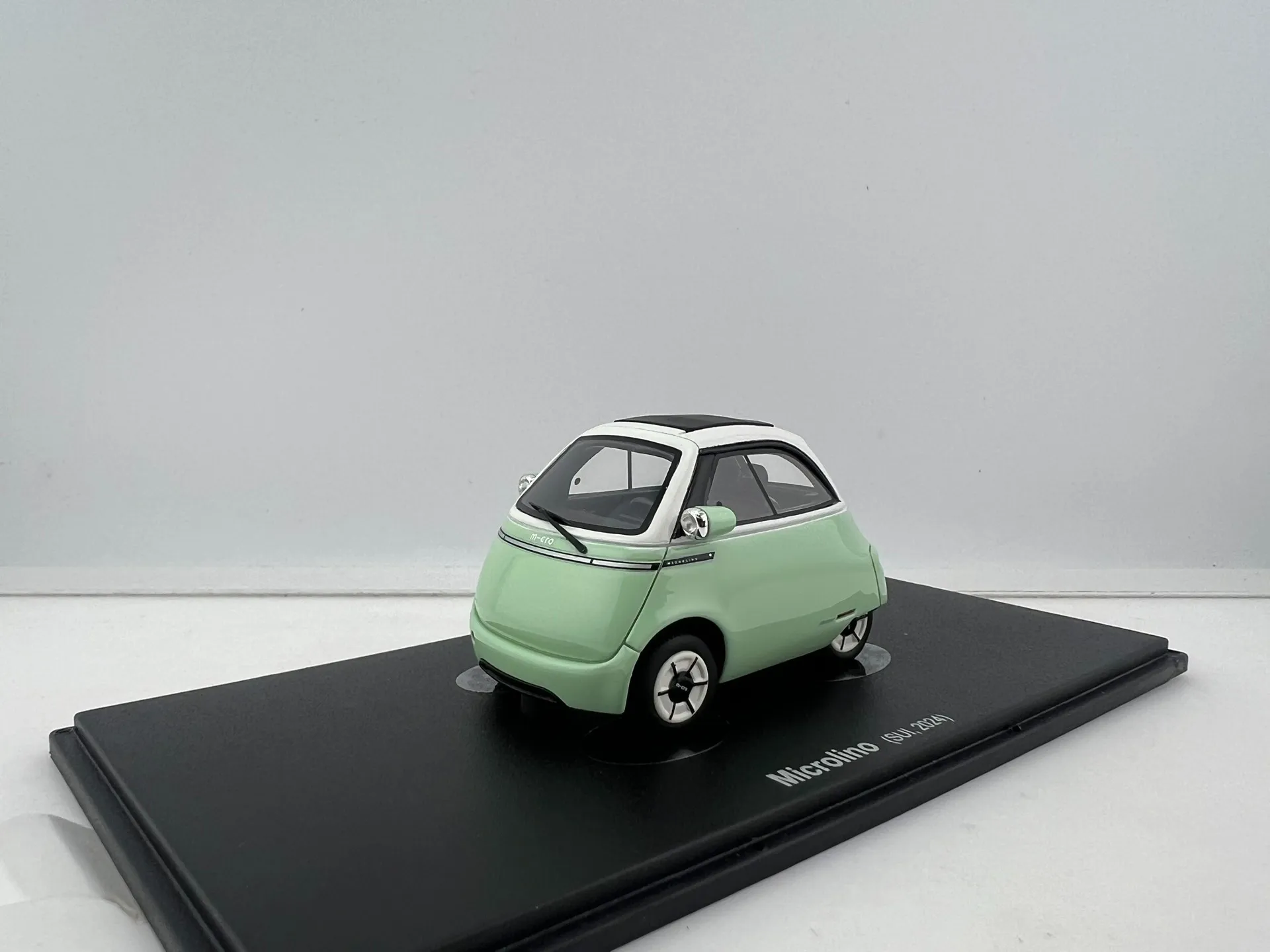 Diecast Autocult 1/43 Schaal BMW Ei Burger Elektrisch Voertuig Model Microlino Stedelijke Hars Auto Model Collectible Toy Gift Souvenir