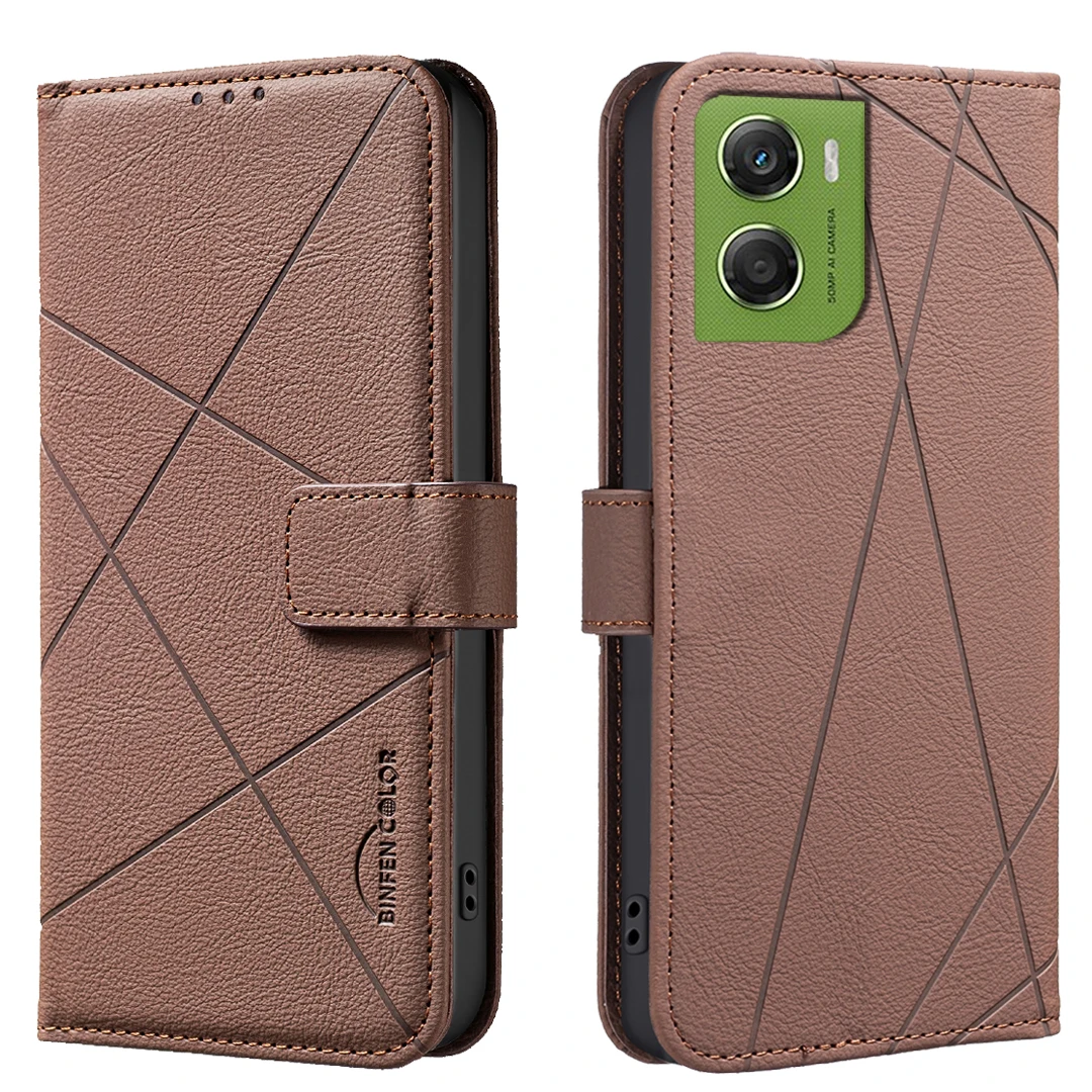 

Роскошный магнитный кожаный флип-чехол для телефона Motorola G06 G56 G86 G75 G05 G55 G35 G24 G34 G73 Противоударный чехол-подставка