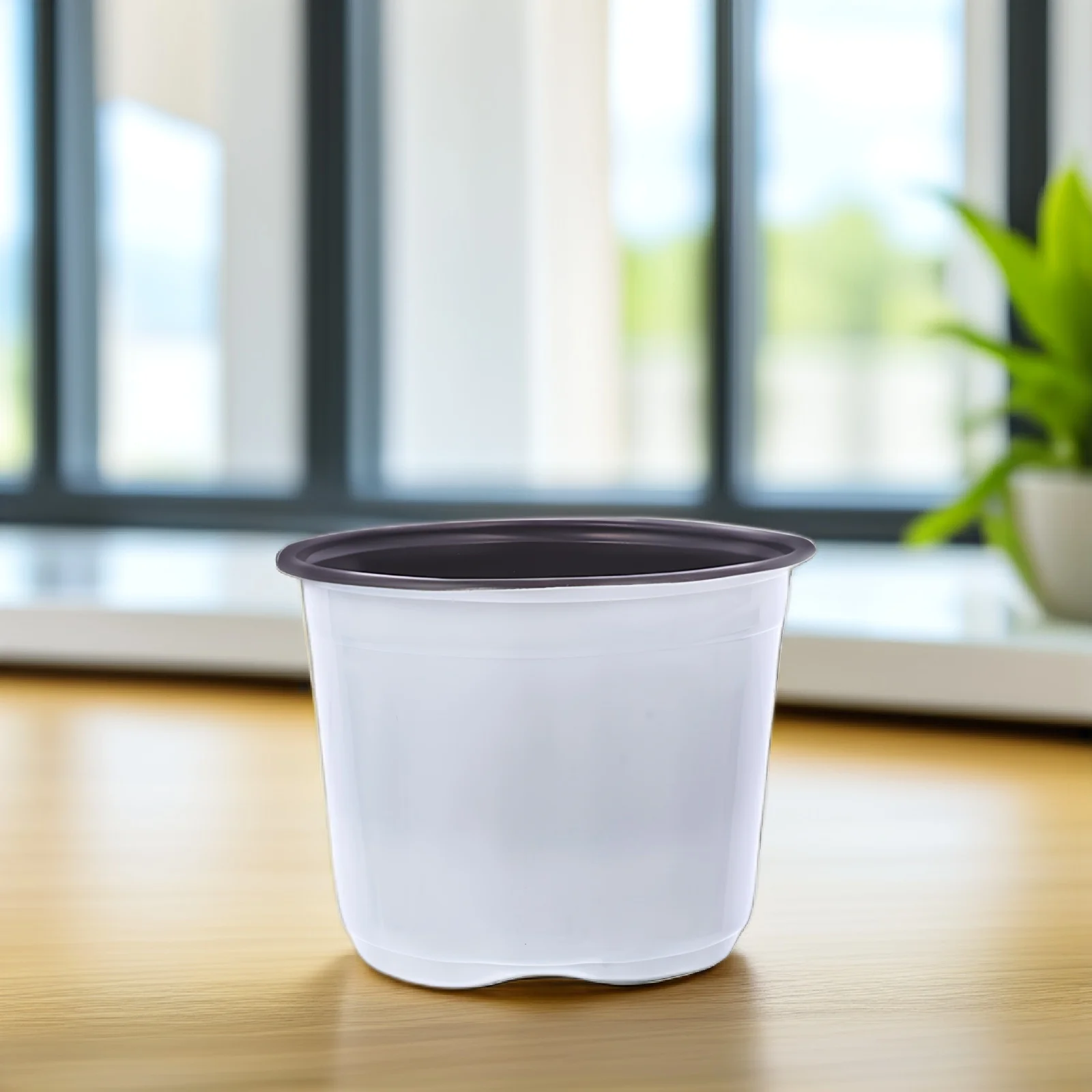 

Plastic Flower Pots White Two Color Planters Holes Durable PP Material Square Garden Balcony pots containers