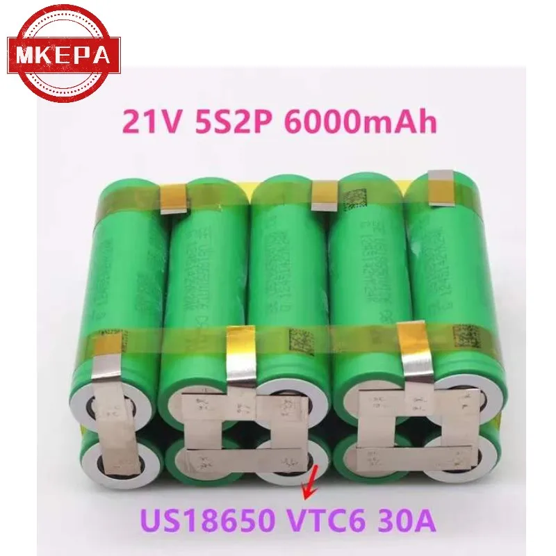 (Dostosowane) 18650 vtc6 bateria 30 amperów wkrętak akumulatorowa bateria elektrodowa 3 s1p 4 s1p 5 s1p 4 s2p 5 s2p 12V 16.8V 21V