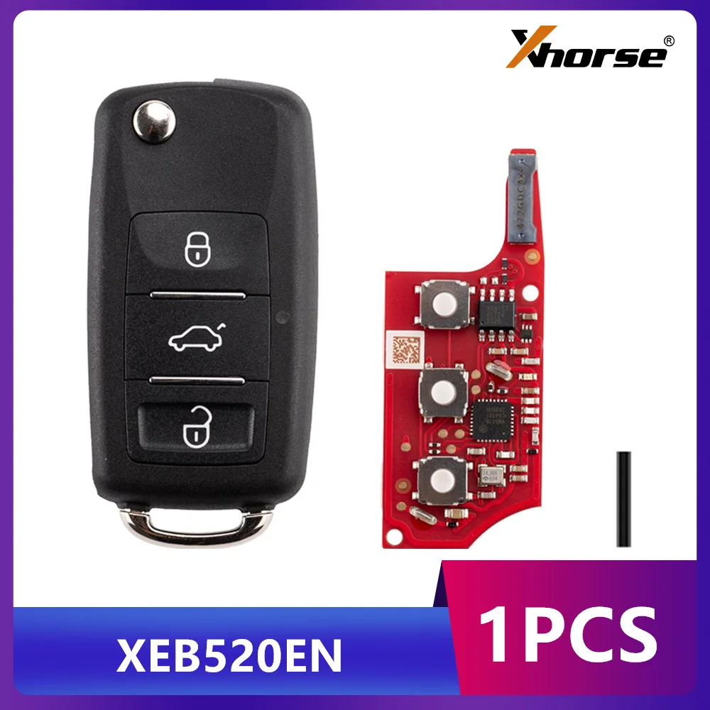 

Xhorse XEB520EN for Volkswagen B5 Type Super Remote with XT57 Super Chip Second Generation Universal Remote Key 1PCS
