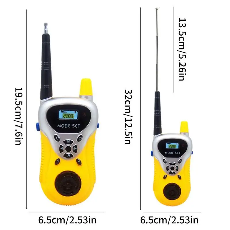 Toddler Walkie Talkies 2 Pack Walkie Talkies Toys For Kids 2 Way Radio Toy With Built-in Flashlight For Outside Camping Hiking