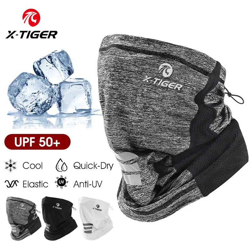 X-TIGER Sport Face Mask Cycling Fishing Training Absorb Sweat Face Scarf Neck Gaiter Bicycle Summer Breathable Face Bandana