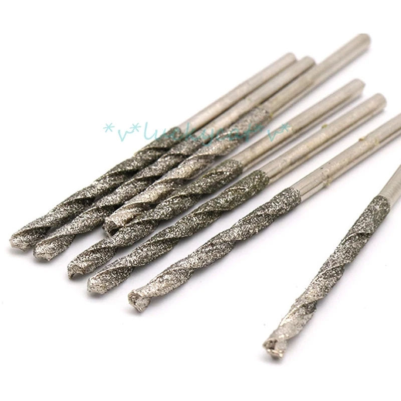 

high quality 100pcs Diamond twist drill diamond emery twist drill polishing tool Jade glass agate drilling hole bits needle