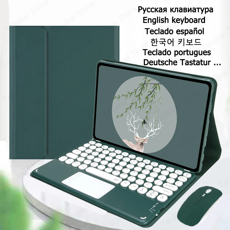 Funda con Teclado Táctil para Lenovo Tab M10 Plus 3.ª Gen. Funda 10.6 con Teclado para Xiaoxin Pad 2022 Funda 10.6 con Teclado