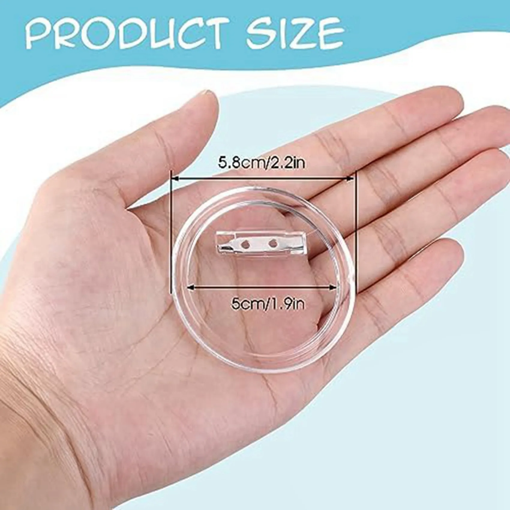 AFOURT-Set mit 30 Acryl-Anstecknadeln, Anstecknadeln zum Erstellen Ihrer eigenen Button-Bild-Designs, Button-Abzeichen für DIY-Bastelarbeiten – Detail 5