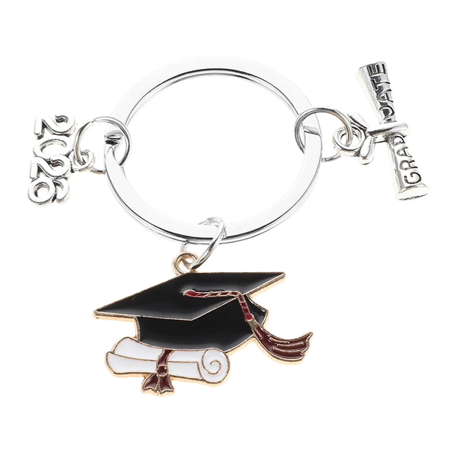 Class of 2026 Graduation Keychain Mini Cap Charm Graduation Accessory for Senior Students College High School Key Ring for 2026