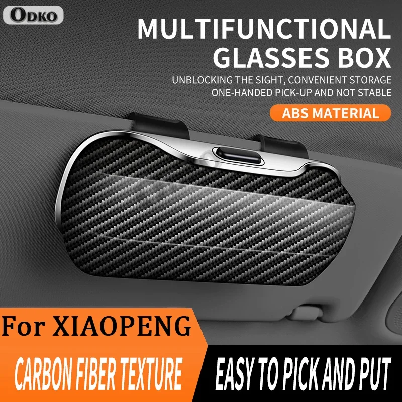 

Автомобильный козырек, чехол для очков, чехол для хранения солнцезащитных очков, защитный ящик для очков с защитой от царапин для XIAOPENG MO3 G3 G9 P5 P7