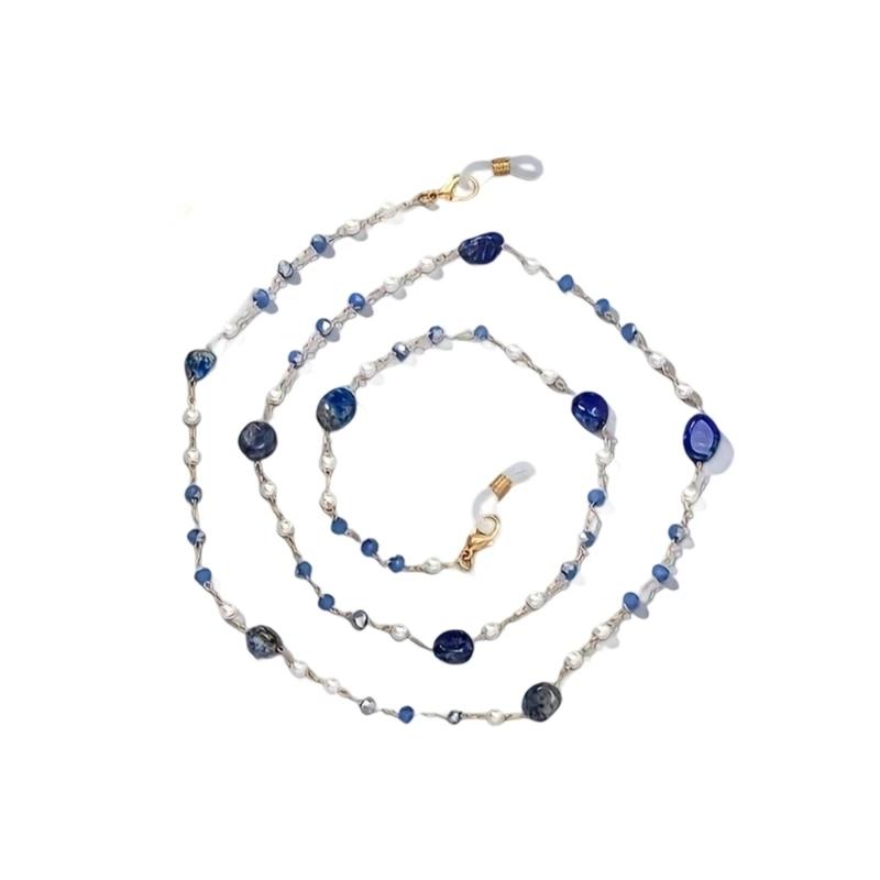 

E56A Crystal Glasses Necklace Elegant Eyeglasses Accessory Antislip Eyewear Chain For Women Daily Wear Special Occasion