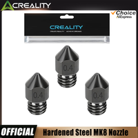 Creality MK8 Hardened Steel Nozzle 0.4mm, High Temp & Wear Resistant for Ender 3/3 Pro/S1 & CR-10 Series 3D Printer Nozzle