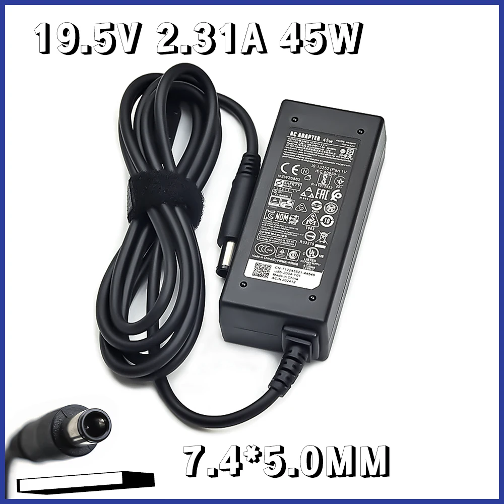

19.5V 2.31A 45W suitable for Dell computer Ultrabook power adapter hstnda35 laptop charger P54G 7.4*5.0mm, ultra-portable