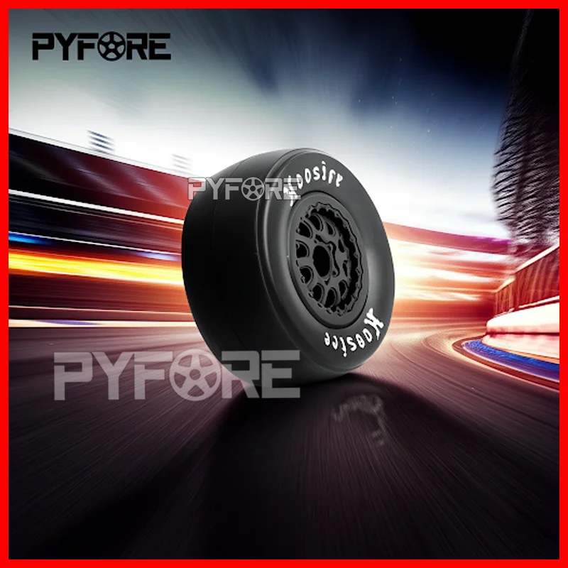 

PYFORE 1/10 RC Car On-Road Tires & Wheels – 105x45mm with 12mm Adapter, 4PCS Racing Accessories