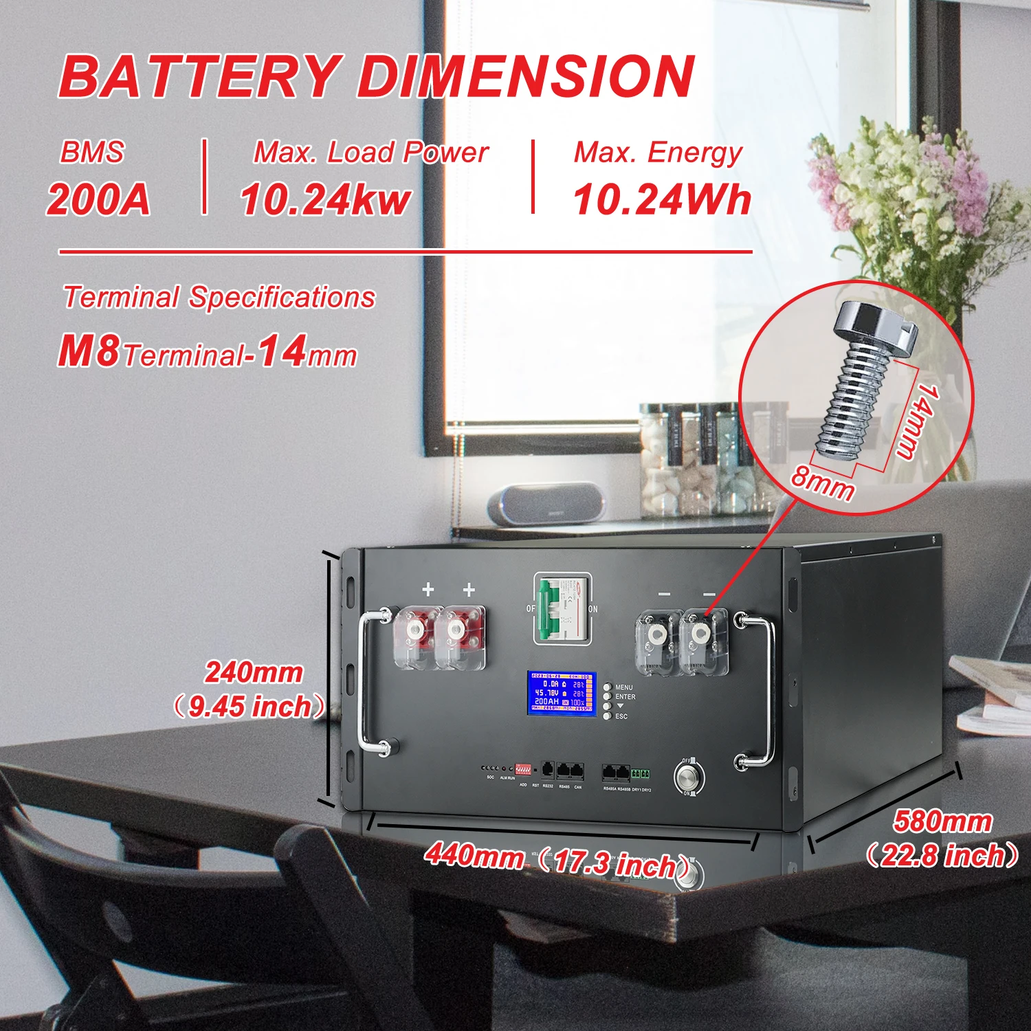 48V 100Ah 50Ah 120Ah 200Ah 300Ah LiFePO4 Battery 16S Built-in BMS 51.2V Lithium Iron Phosphate Batteries for RV Solar No VAT&TAX