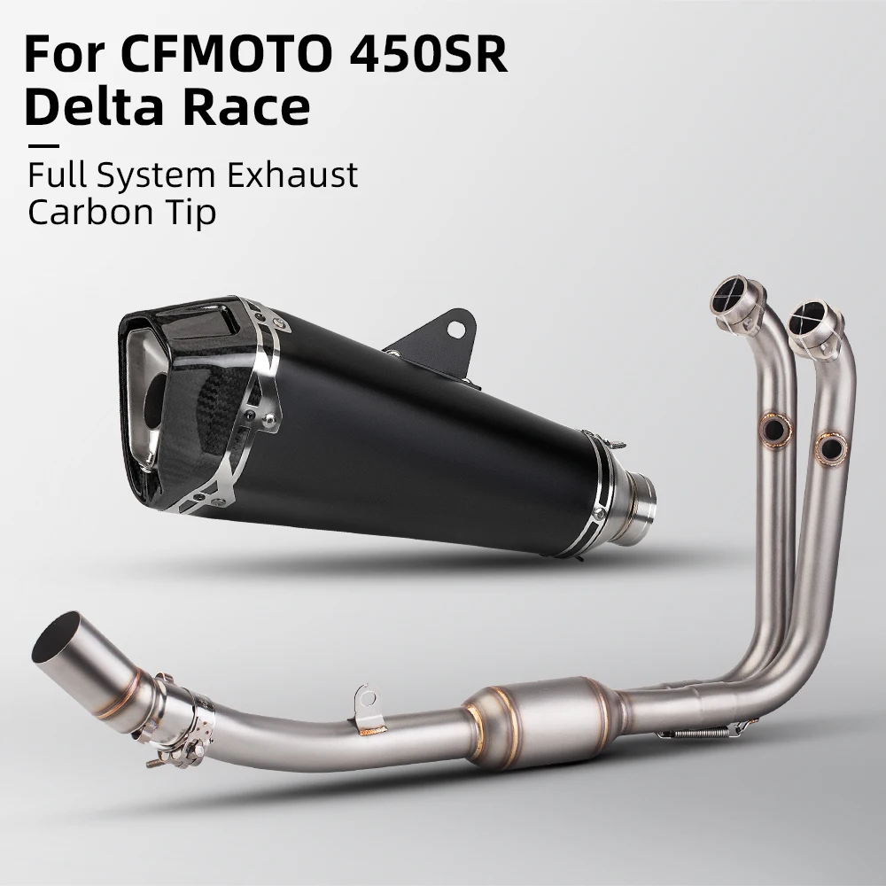 Front Pipe Connection Pipe Connect Original Complete Motorcycle Exhaust System For CFMOTO CF450SR 450SR System Escape 51MM