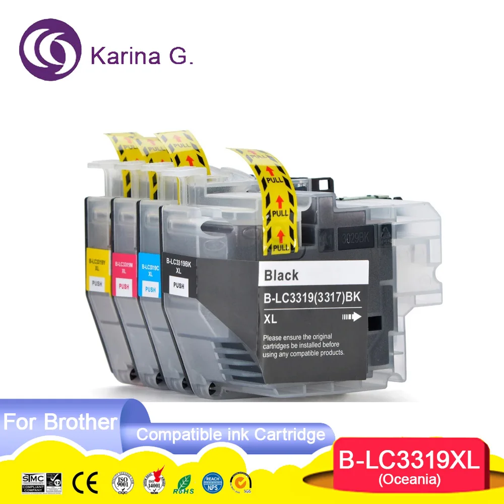 

LC3319 LC3319XL высококачественный совместимый цветной струйный чернильный картридж для Brother MFC-J5330DW/MFC-J5730DW/MFC-J6530DW/MFC-J6730DW Printe