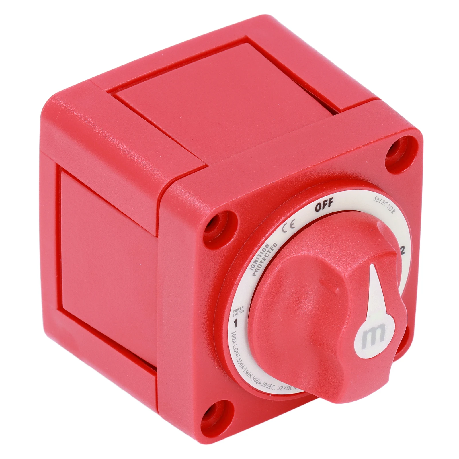 Battery Isolator Battery Disconnect Switch IP66 Waterproof  Circuit 300A 3 Studs for Car Truck Trailer RV for Marine Boat